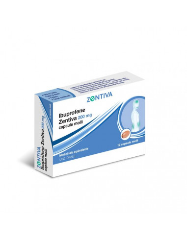 Ibuprofene (zentiva) 12 Cps Molli 200 Mg