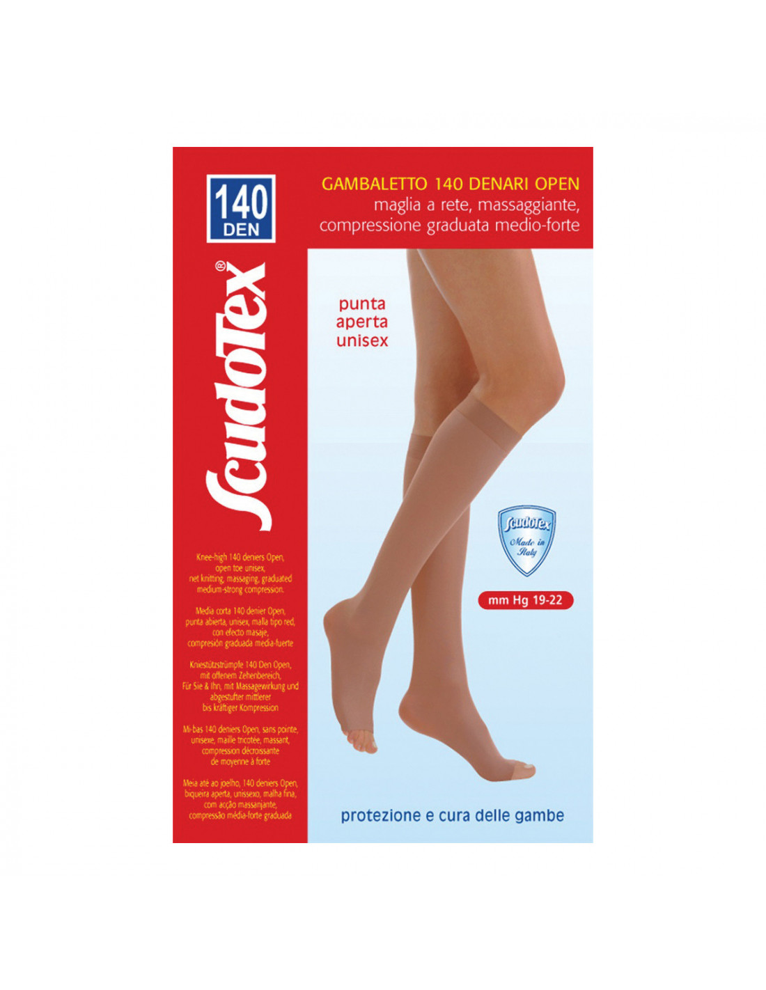 Collant Gambaletto scudotex 140 denari open skin Granfarma