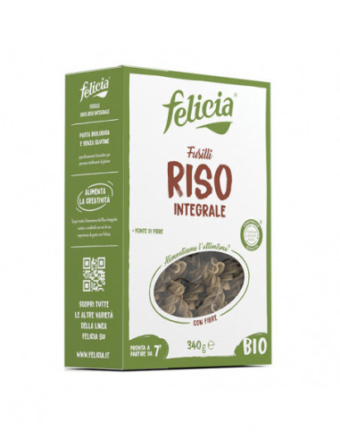 Felicia Bio Riso Integrale Fusilli 340 G