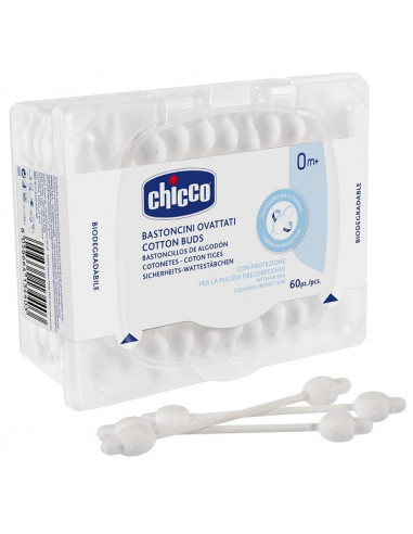 Chicco Bastoncini Cotonati 60 Pezzi