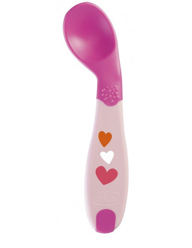 Chicco Cucchiaio Angolato 8m+ Rosa