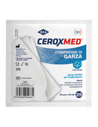 Garza Idrofila Ceroxmed 10x10 Cm In...