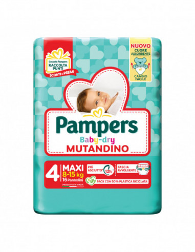 Pampers Baby Dry Pannolino Mutandina...