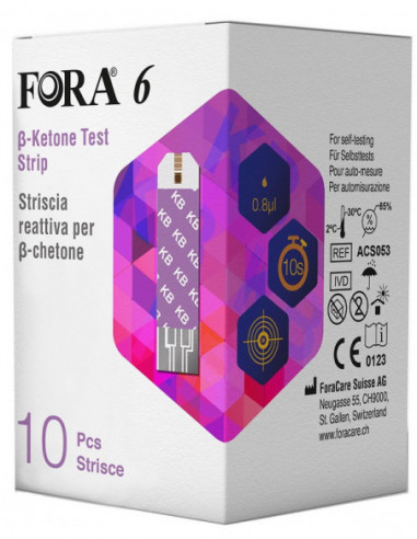 Strisce Misurazione Chetonemia Fora 6...