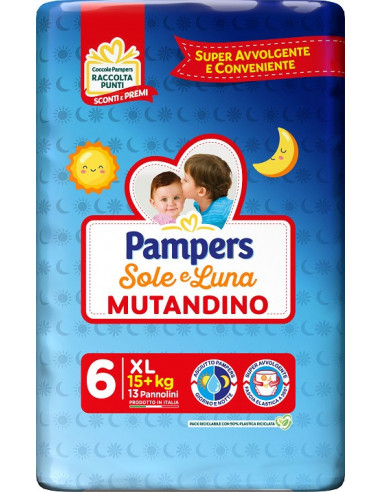 Pampers Sole Luna Mutandina Xl 13 Pezzi
