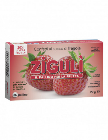 Ziguli Fragola 36 Palline 22 G