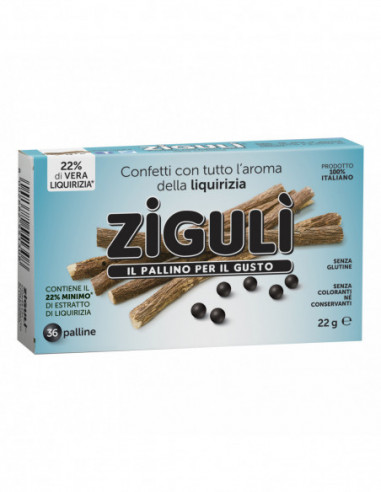 Ziguli Liquirizia 36 Palline 22 G