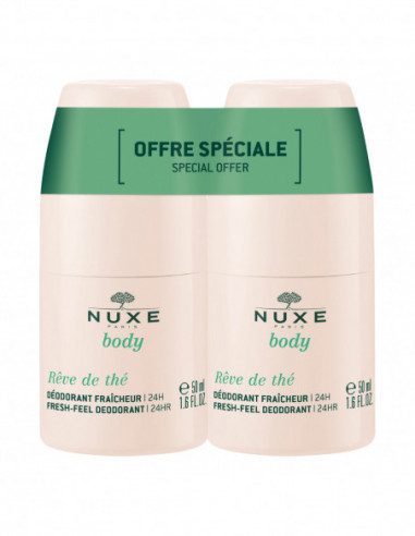 Nuxe Fresh Feel Deodorant 24h Duo 2 X...
