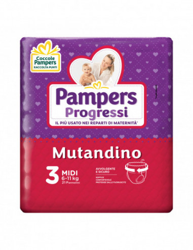 Pampers Progretgtgi Mutandino Cp Tg3...