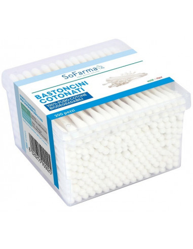 Cotton Fioc 200 Pezzi Sofarmapiu'