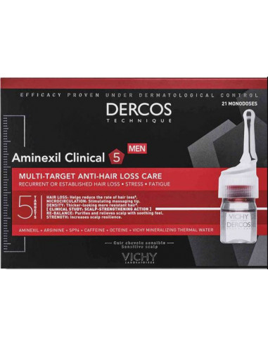 Dercos Aminexil Uomo 12 Fiale 6 Ml