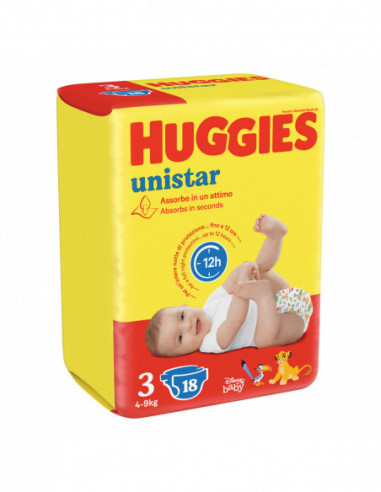Huggies Unistar Base 3 Pannolino 4...