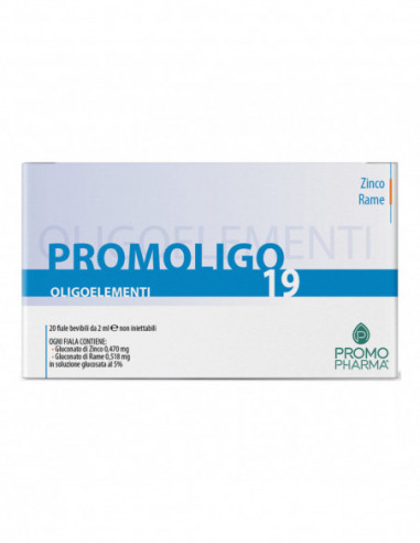 Promoligo 19 Zinco/rame 20 Fiale 2 Ml