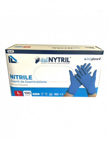 Synguard Guanti Nitrile L 100 Pezzi