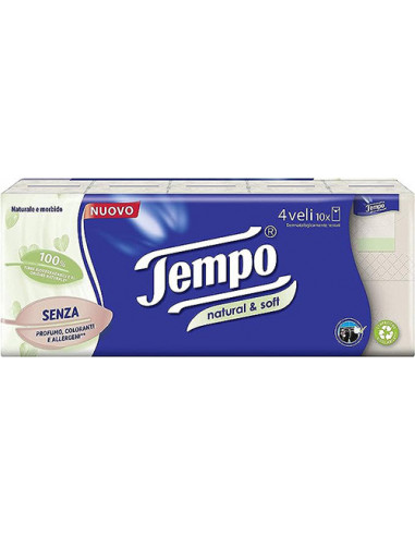 Tempo Fazzoletti Natural&soft 10...
