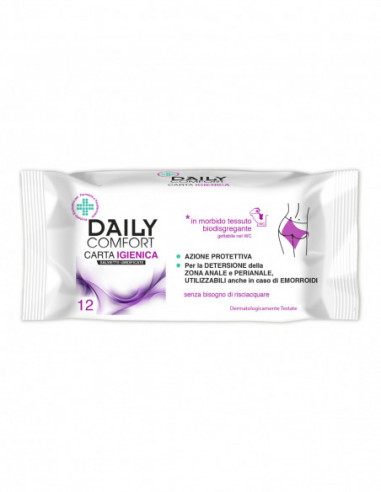 Daily Comfort Carta Igienica 12 Pezzi