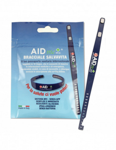Aidme Bracciale Salvavita Blu Con...