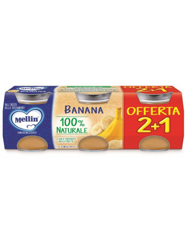 Mellin Omogeneizzato Banana 3 Pezzi...