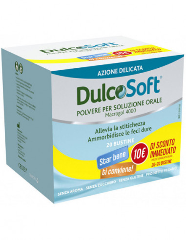 Dulcosoft 20 Bustine Bipack 1+1