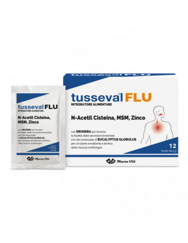 Tusseval Flu 12 Bustine Solubili