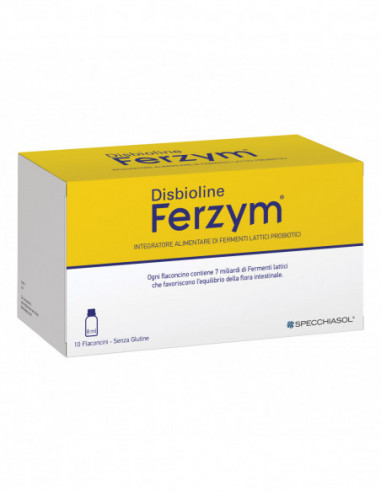 Disbioline Ferzym 10 Flaconcini Da 8 Ml