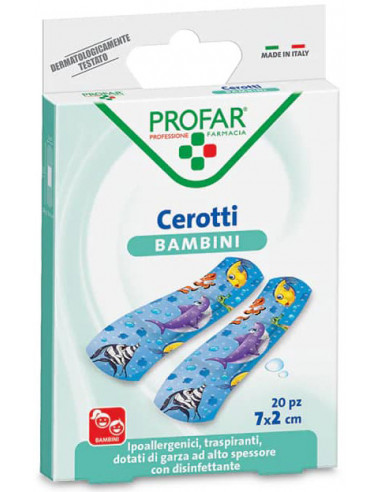 Cerotto Bambini 7x2 Cm 20 Pezzi Profar