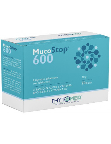 Mucostop 600mg 20 Bustine