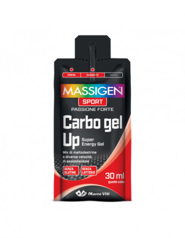 Massigen Sport Carbo Gel Up 30 Pezzi...