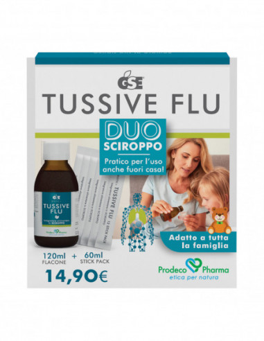 Gse Tussive Flu Duo Flacone+6 Stick...