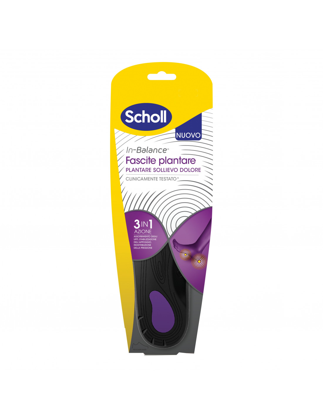 Solette e talloniere Ortesi piede scholl inbalance fascite medium