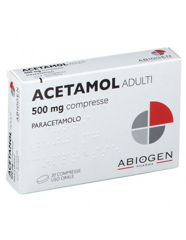 Acetamol Ad 20 Cpr 500 Mg