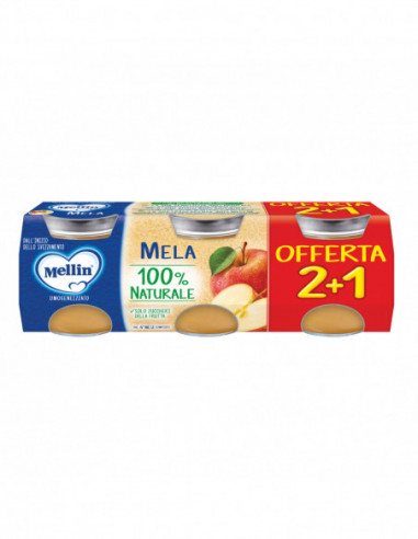 Mellin Omogeneizzato Mela 3pz Da 100 G