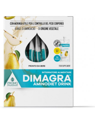 Dimagra Aminodiet Drink Pera 10 Pouch...