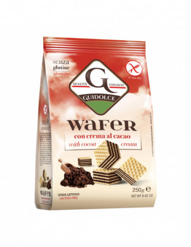 Wafer Con Crema Al Cacao 250 G