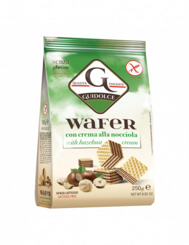 Wafer Con Crema Alla Nocciola 250 G