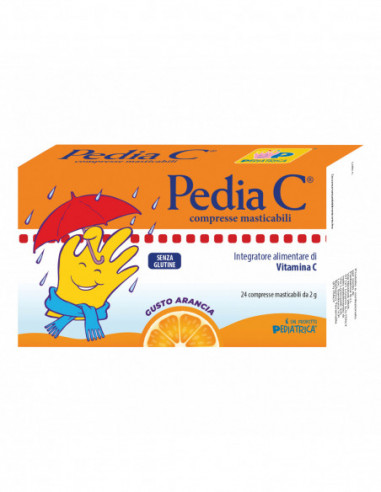 Pedia C Arancia 24 Compresse Masticabili
