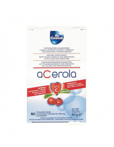 Acerola Vitamina C 80 Tavolette