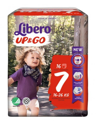 Libero Up&go Pannolini 7 16-26 16 Pezzi