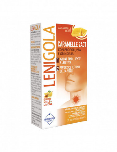 Lenigola 2act Caramelle Dure 20 Pezzi
