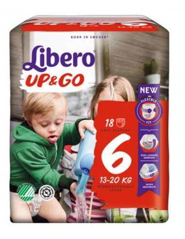 Libero Up&go Pannolini 6 13-20 18 Pezzi