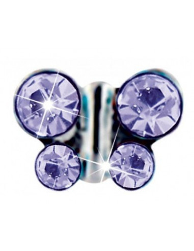 Pre Orecchino Fiore 6mm Zaffiro/p