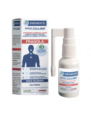 Siromucil 3 Azioni Spray Gola Fast 15 Ml