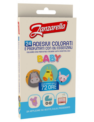 Zanzarella Sticker Baby 24 Pezzi