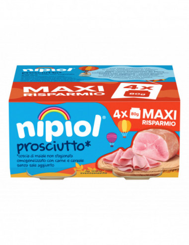 Nipiol Omogeneizzato Prosciutto 4 X 80 G