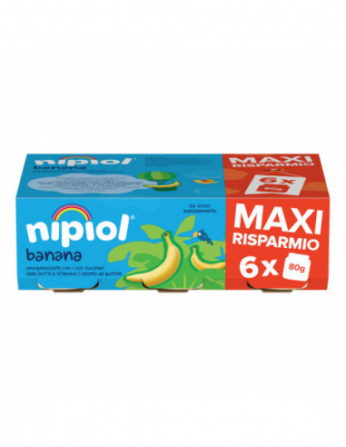 Nipiol Omogeneizzato Banana 6 X 80 G