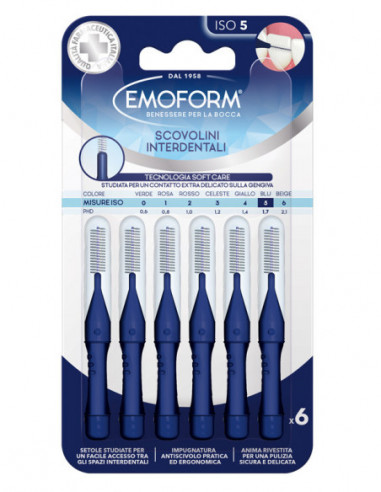 Emoform Scovolino Iso 5 Blu 6 Pezzi