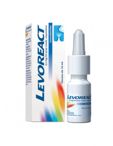 Levoreact Spray Nasale 10 Ml 0,5 Mg/ml