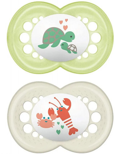 Mam Original 6+ Silicone Neutro 2 Pezzi