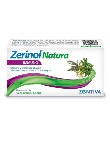 Zerinol Natura Immuno 20 Caramelle