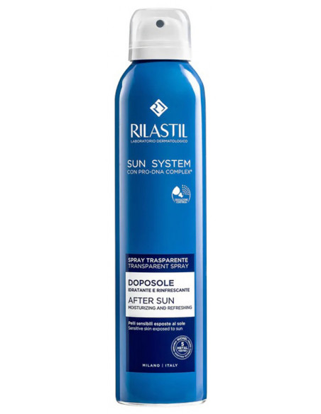 Rilastil Sun System Doposole Spray Trasparente Doposole Idratante E Rinfrescante 200 Ml
